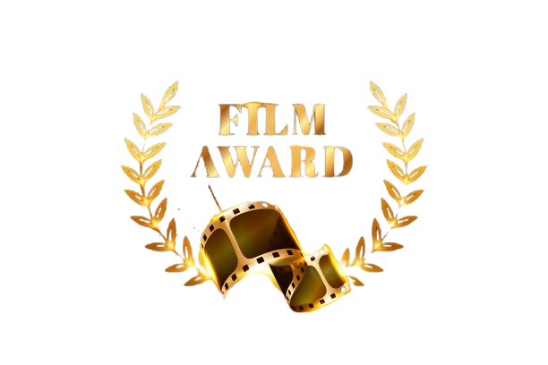 Andreas Szakacs receiving a film award for outstanding performance in international cinema